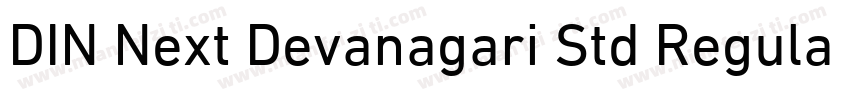DIN Next Devanagari Std Regular字体转换